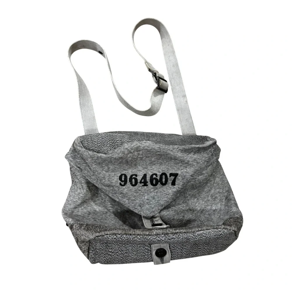 Swiss Military 1950s Salt and Pepper Nettle Canvas Shoulder Bag Gray 964607